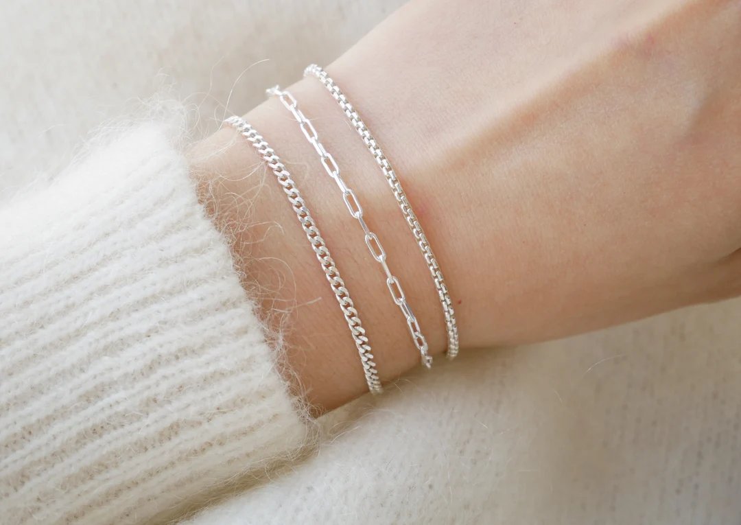 Silver bracelets