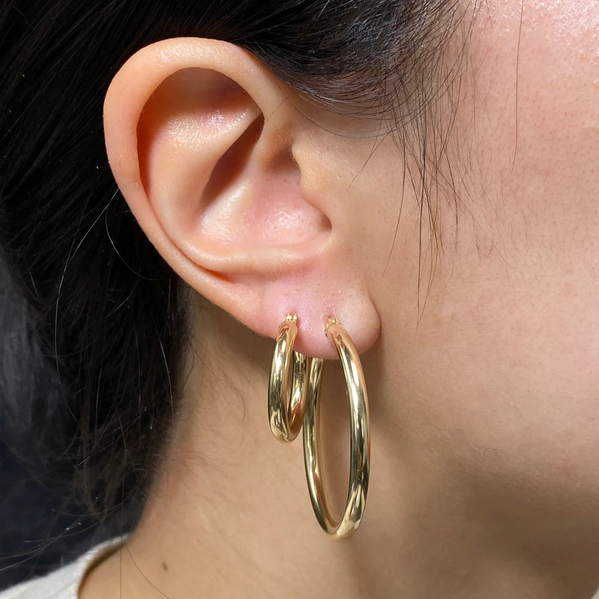 10k Gold Hoop Earrings