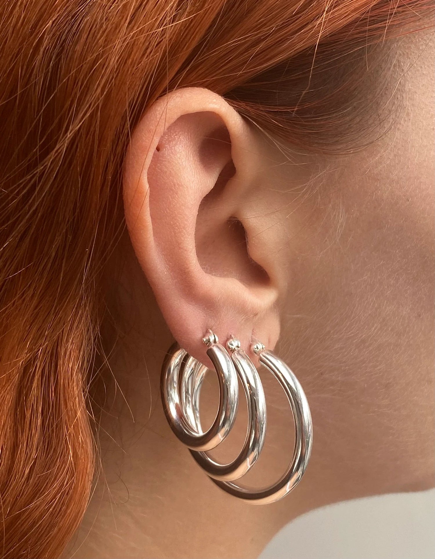 Silver earrings