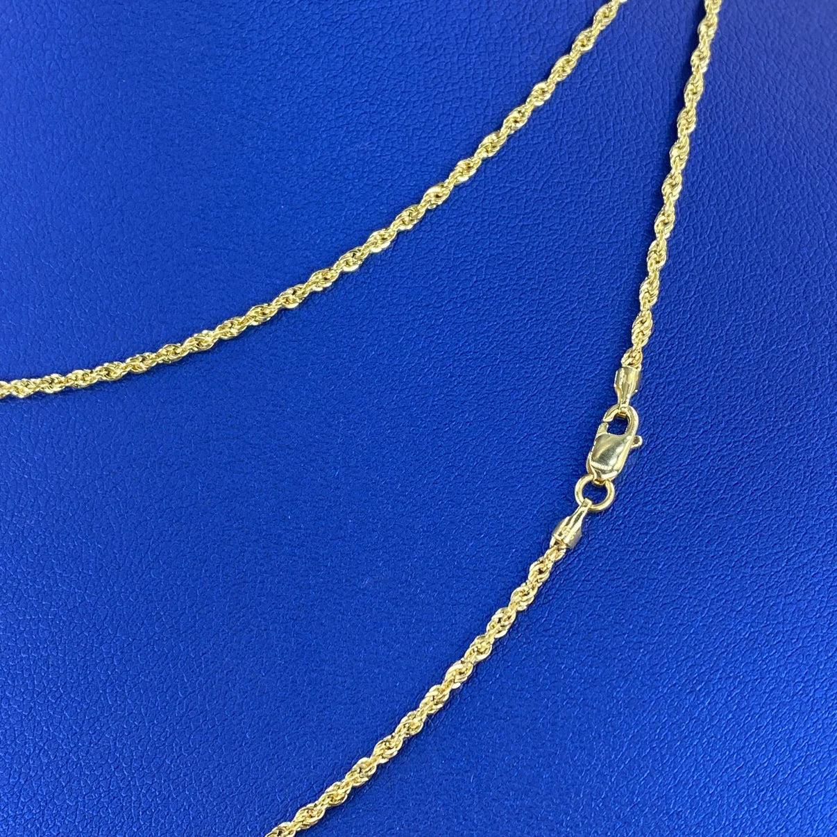 14K Yellow Gold Rope Chain 1.2mm-1.5mm