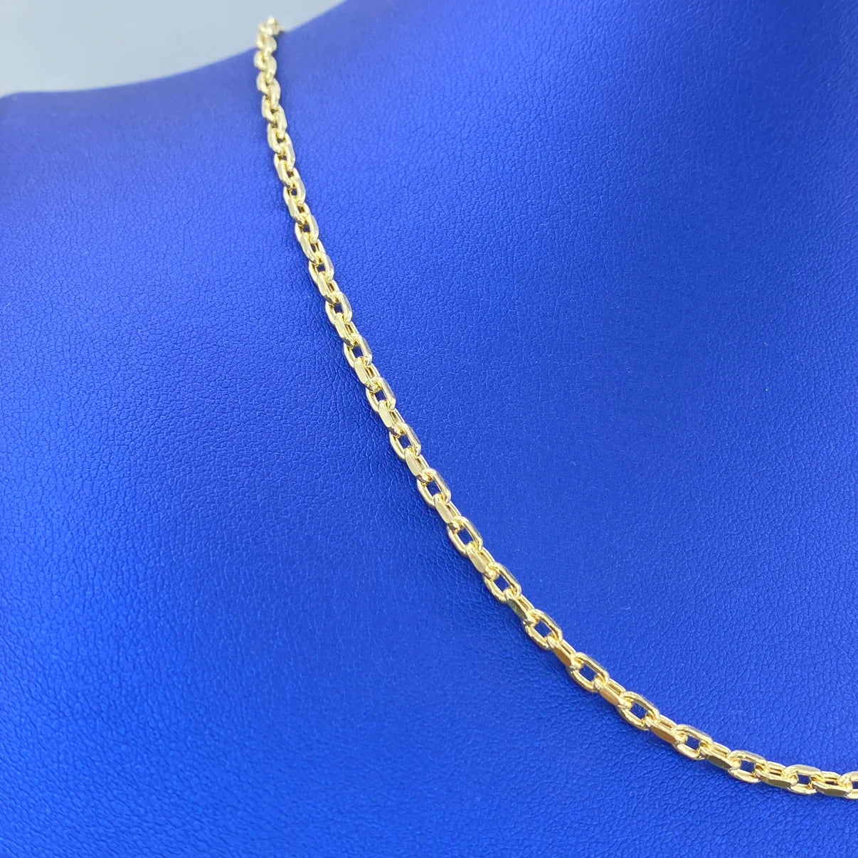 14K Yellow Gold Rolo Paper Clip Chain 3mm