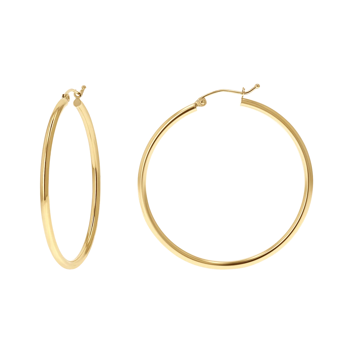 14K Yellow Gold Hoop Earring 2mm