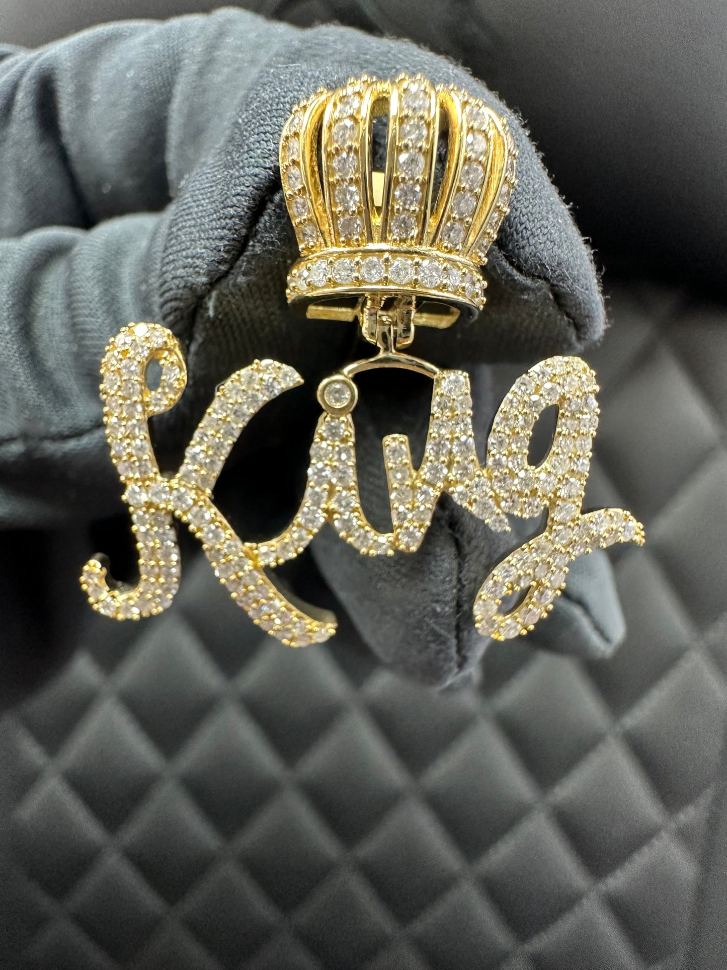 Gold Diamond King Pendant MGI-PP2370