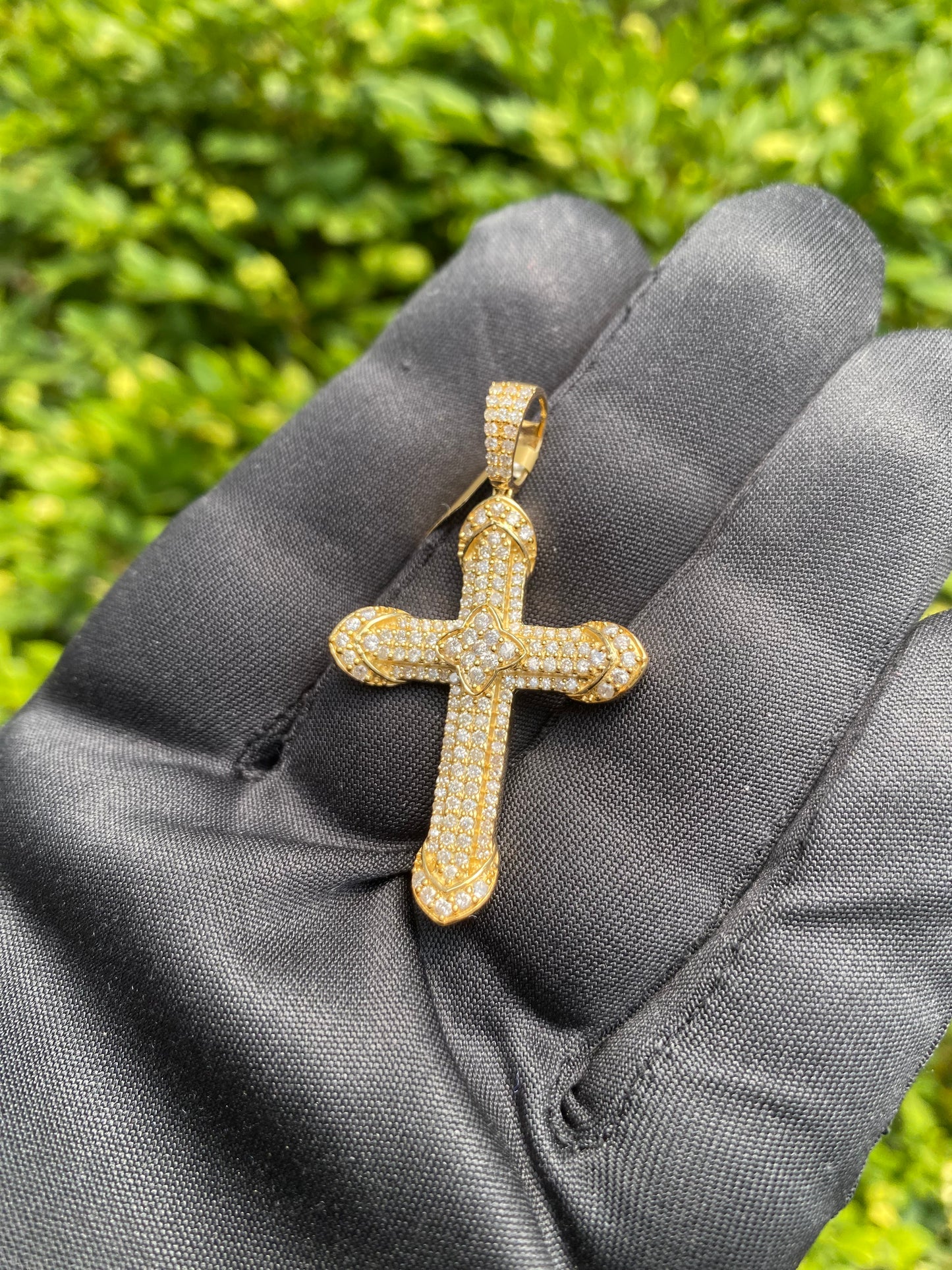 Gold Diamond Cross Pendant MGI-PP2439