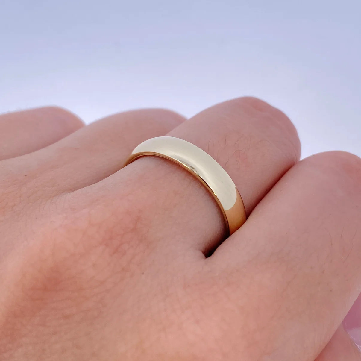 14k Yellow Gold Band Rings