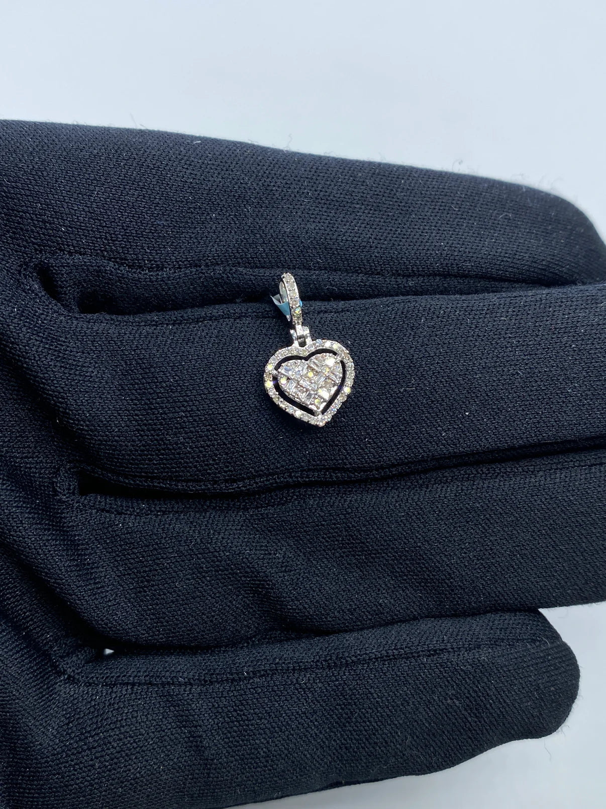 14K Gold Diamond Heart Pendant