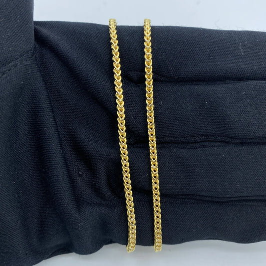 10K Yellow Gold Franco Chain 2mm