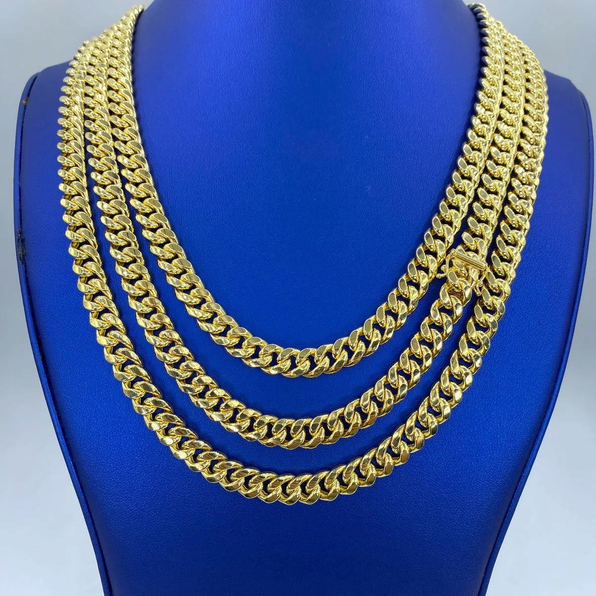 10K Yellow Gold Miami Cuban Link Chain 9mm