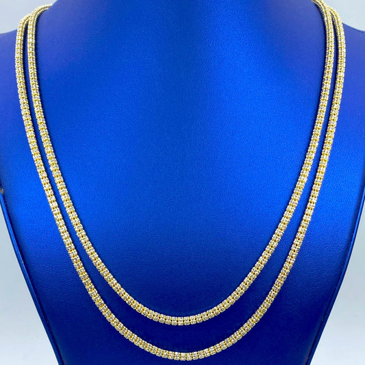 10K Yellow Gold Ice Chain 4.3mm