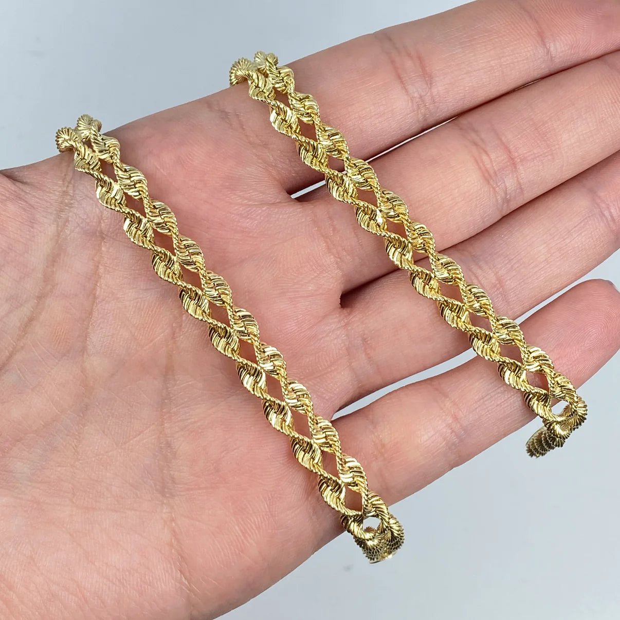 10K Yellow Gold Double Rope Bracelet