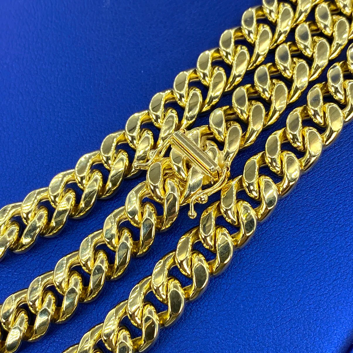 10K Yellow Gold Miami Cuban Link Chain 9mm