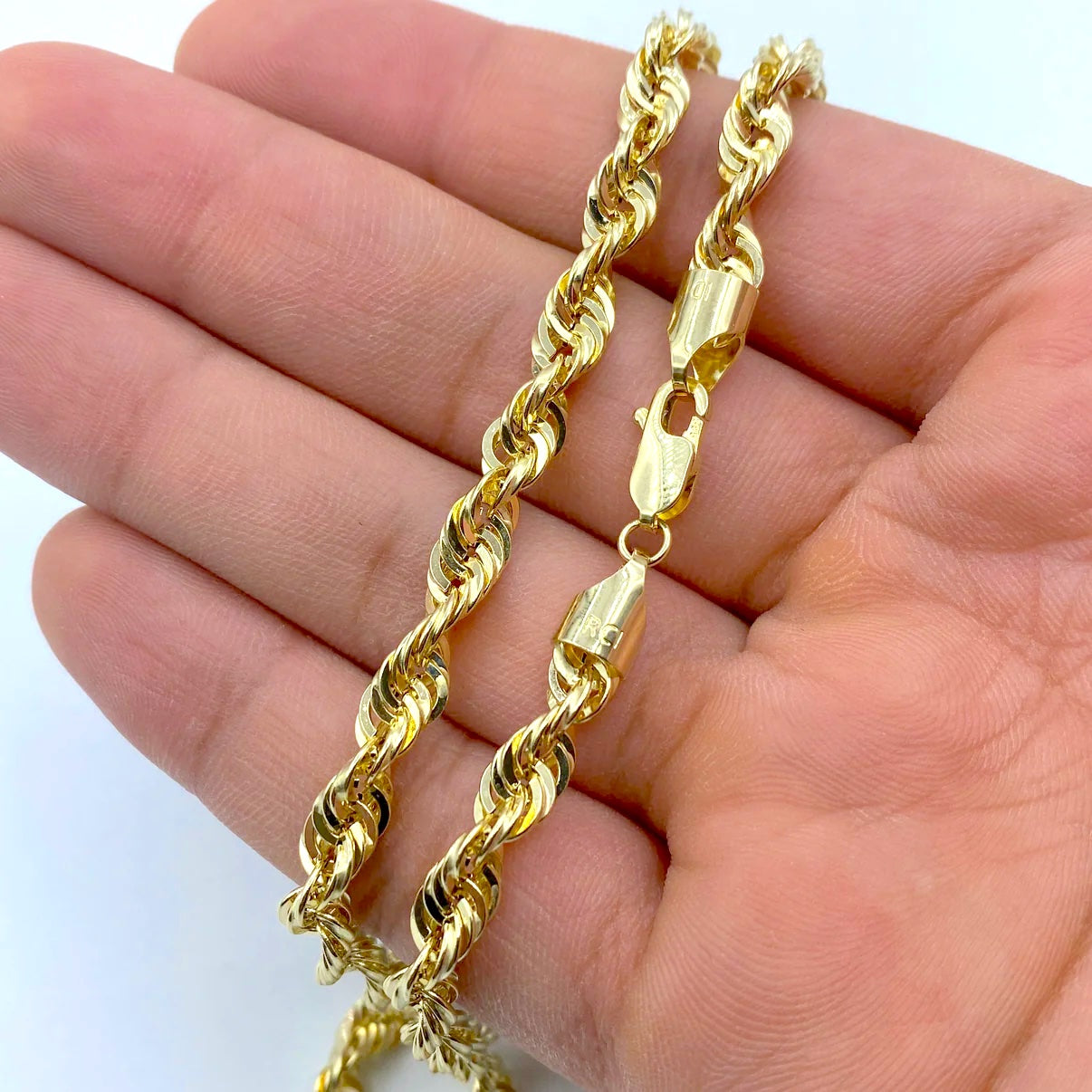 14K Yellow Gold Rope Chain 5.6mm