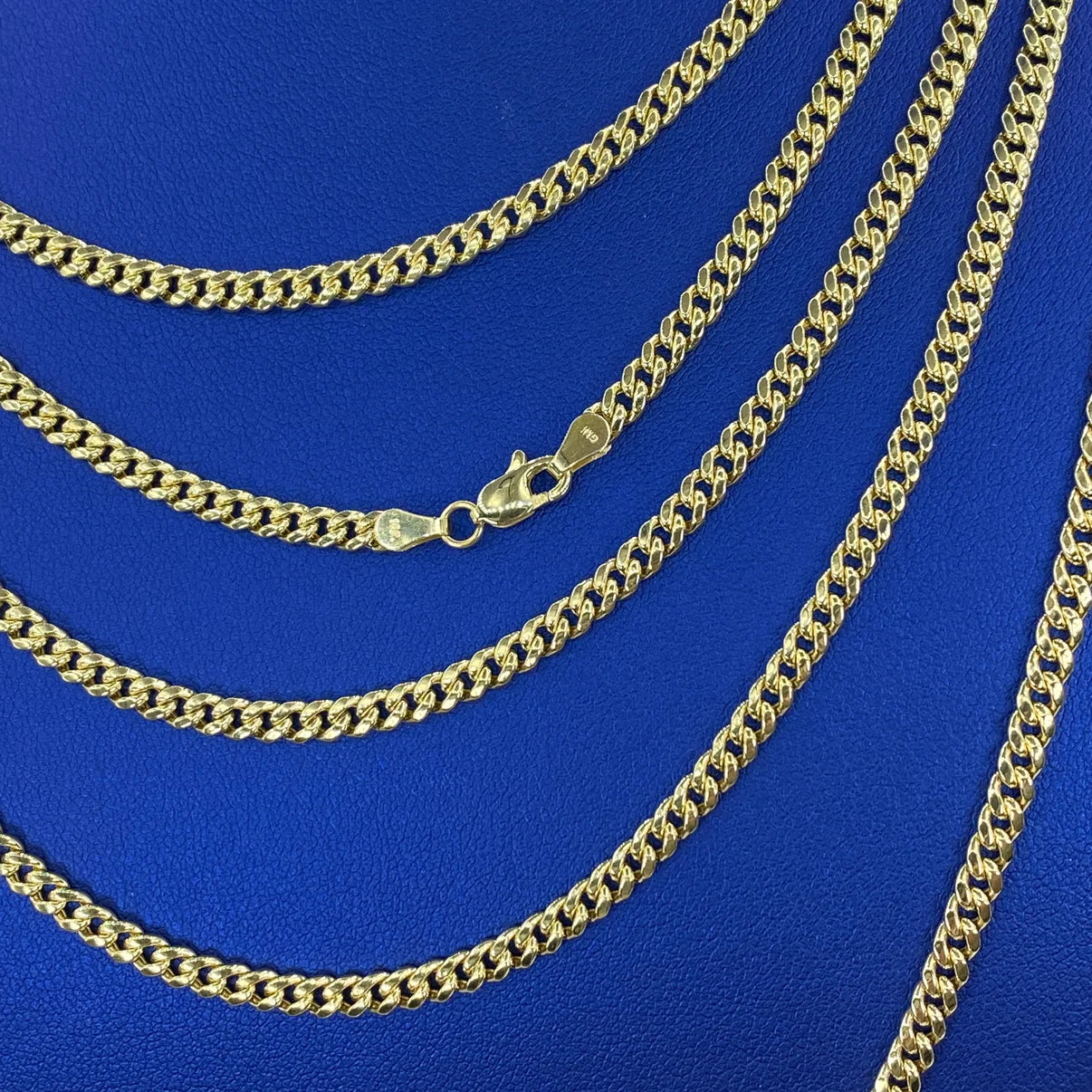 10K Yellow Gold Miami Cuban Link Chain 4mm