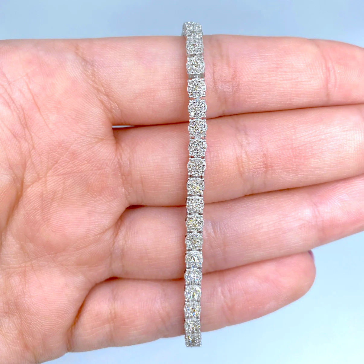 14K Gold Diamond Tennis Bracelet 4mm