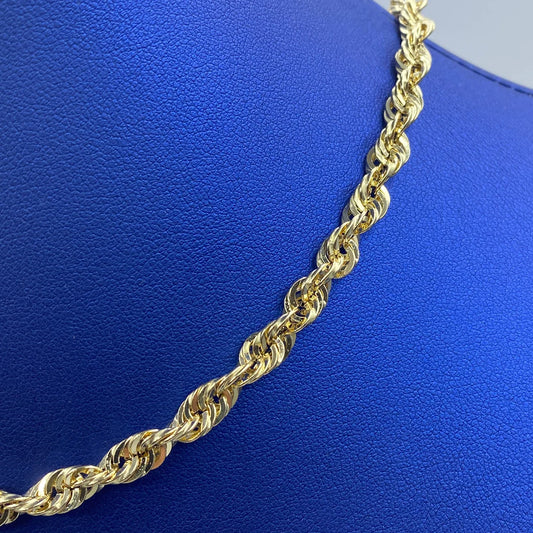 14K Yellow Gold Rope Chain 5.6mm