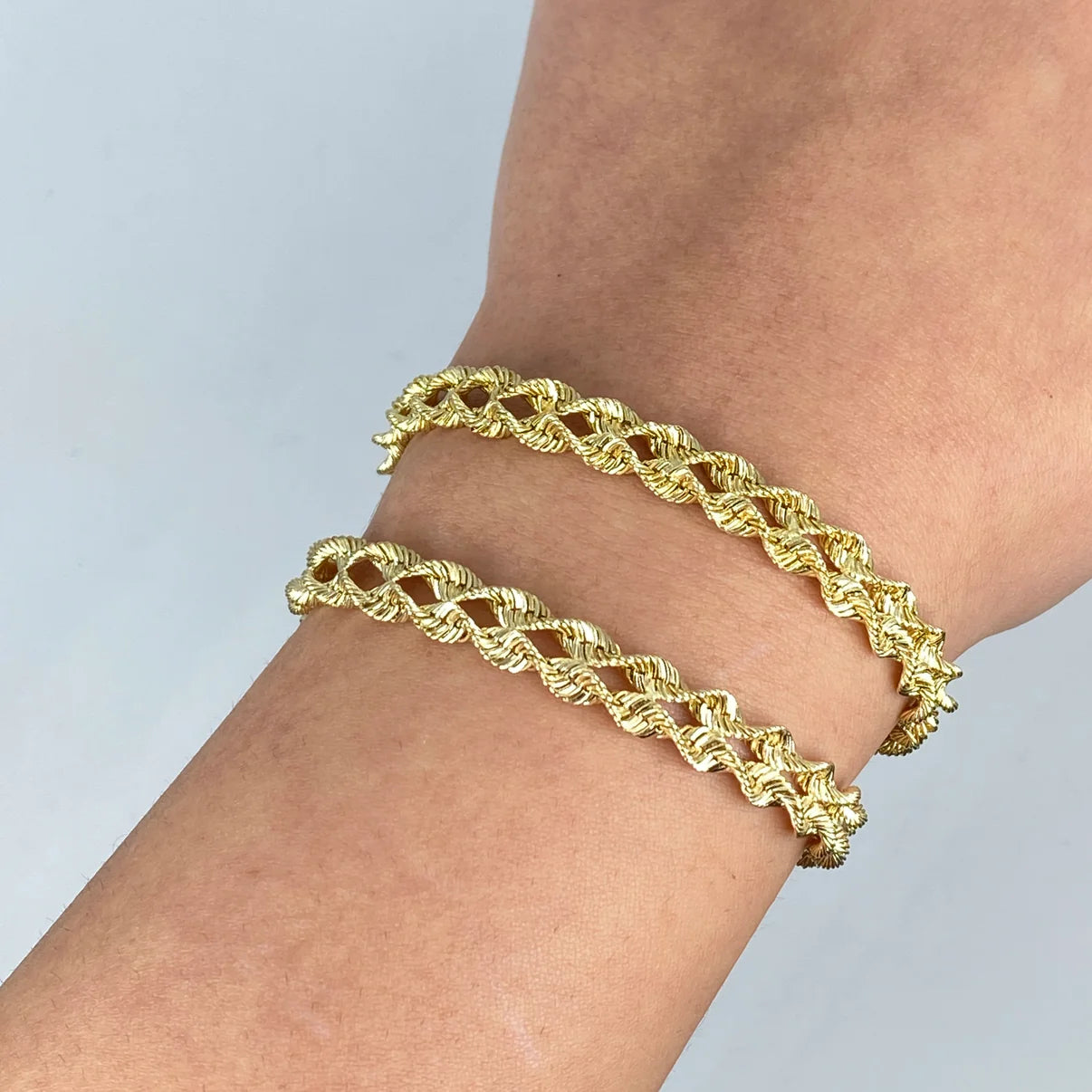 10K Yellow Gold Double Rope Bracelet