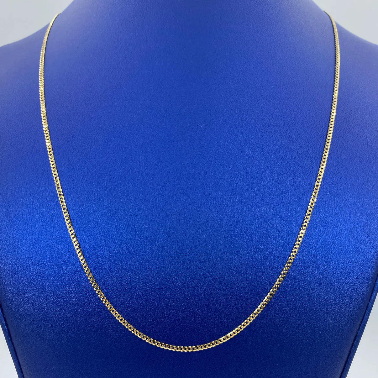 10K Yellow Gold Flat Miami Cuban Link Chain 1.8mm