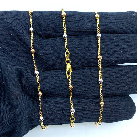 10k Gold Ball Anklets