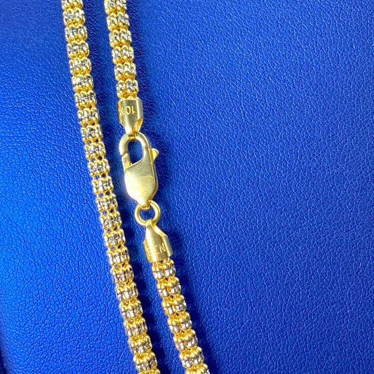 10K Yellow Gold Ice Chain 4.3mm