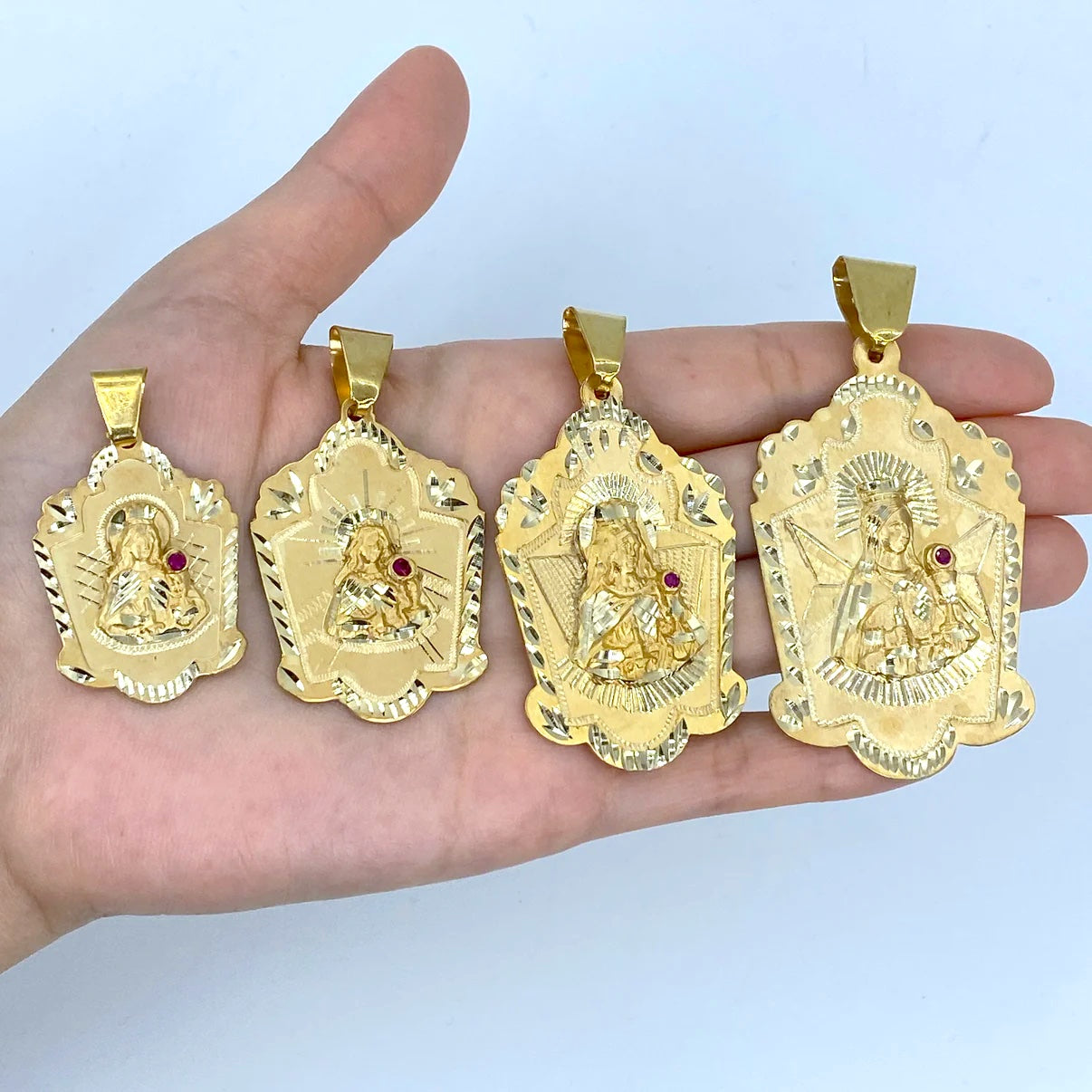 10K Gold Saint Barbara Pendant