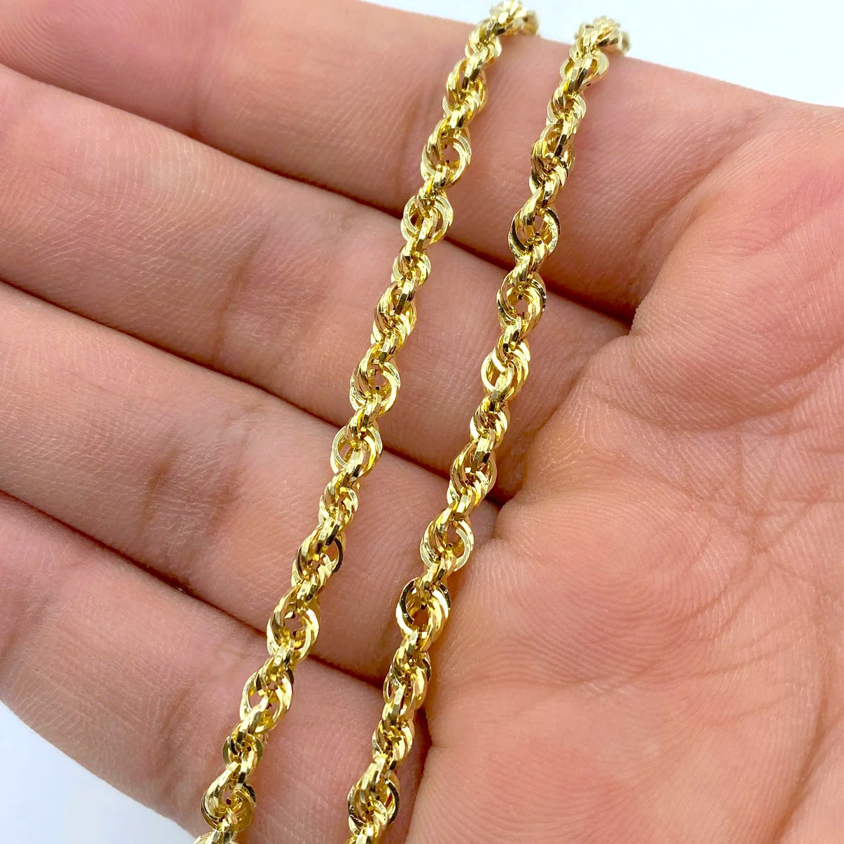 14K Yellow Gold Rope Chain 4mm