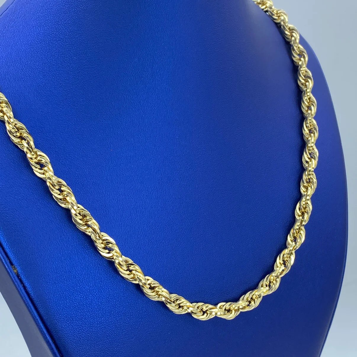 10K Yellow Gold Rope Chain 7mm