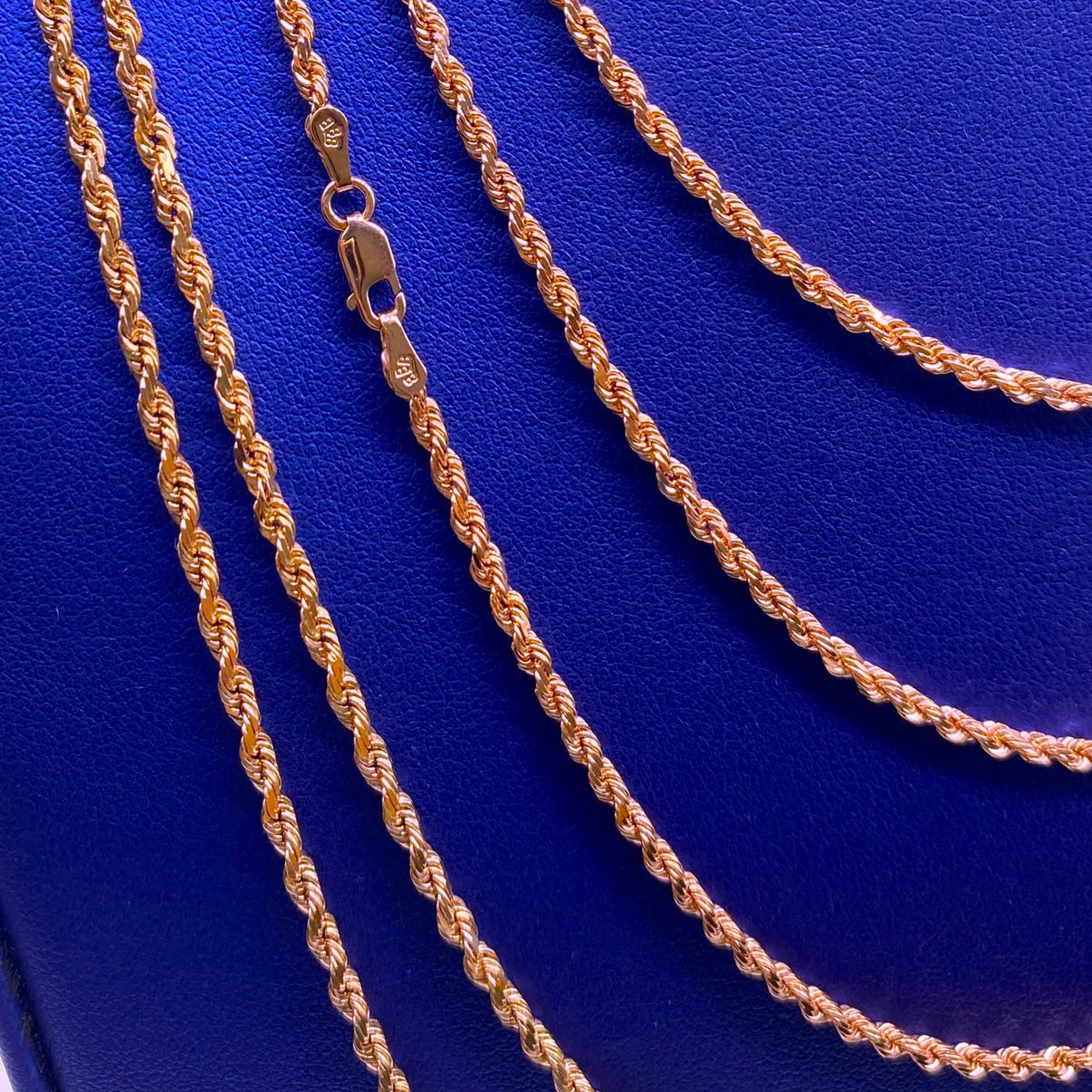 10K Rose Gold Rope Chain 3.5mm