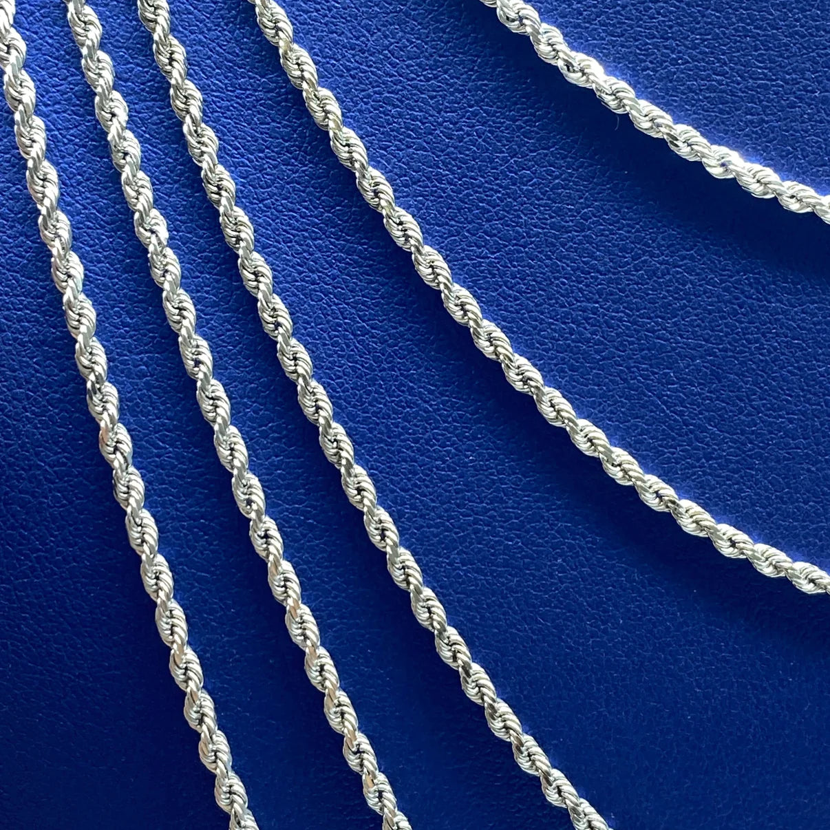 10K White Gold Rope Chain 2.7mm