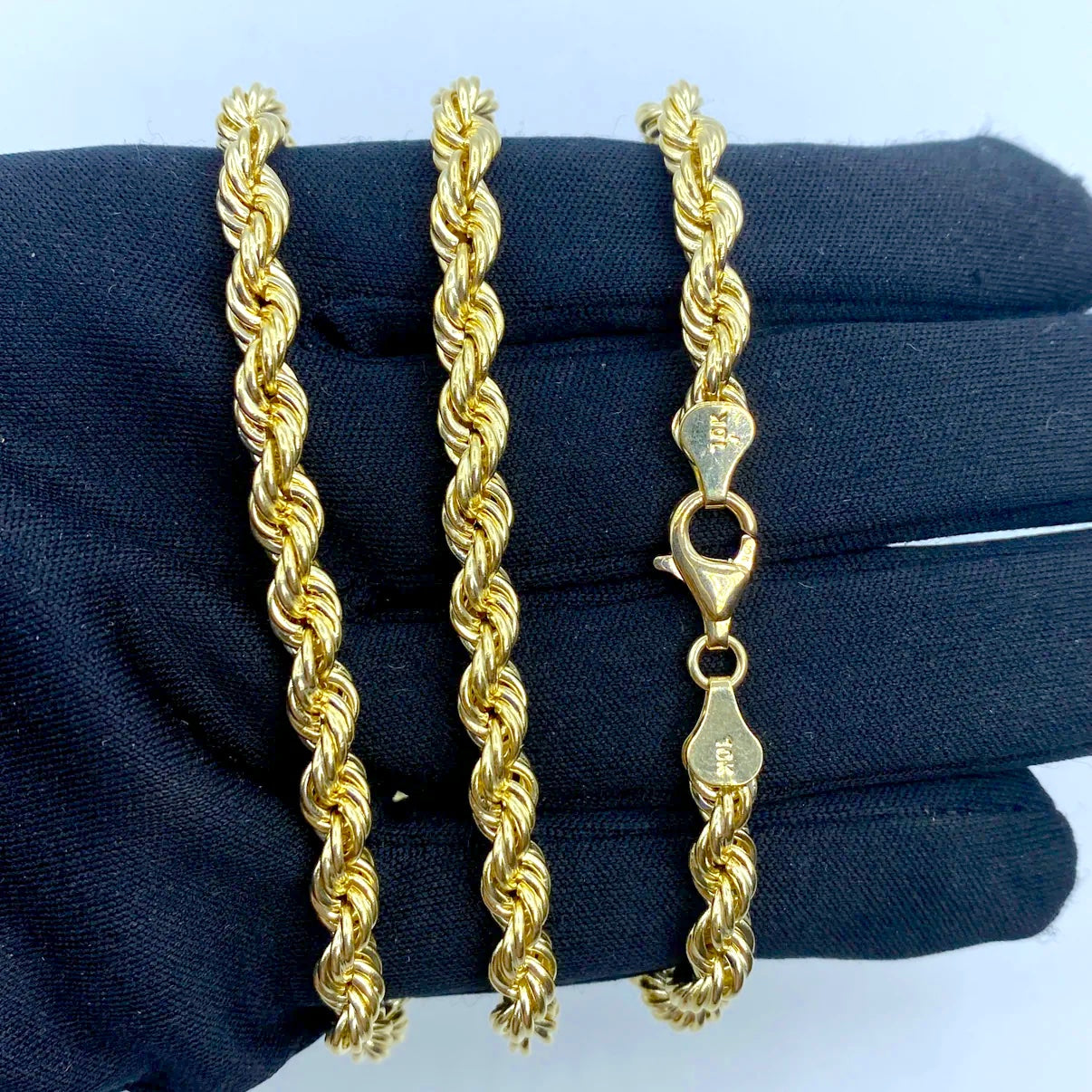 10K Yellow Gold Rope Chain 5.5mm