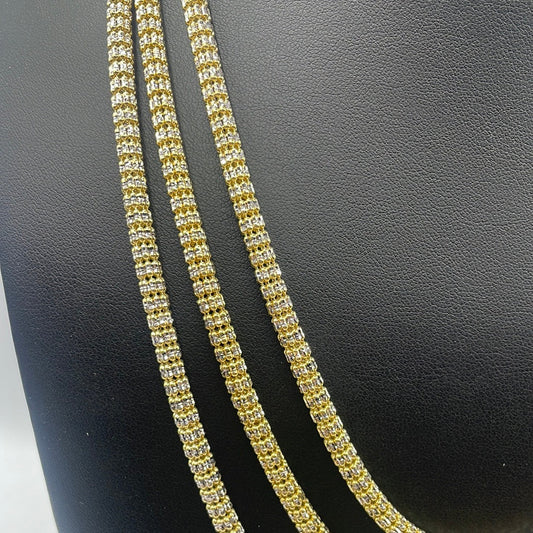 10K yellow Gold Ice Chain 4.7mm