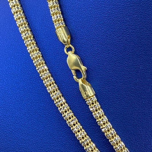 10K Yellow Gold Ice Chain 5.5mm