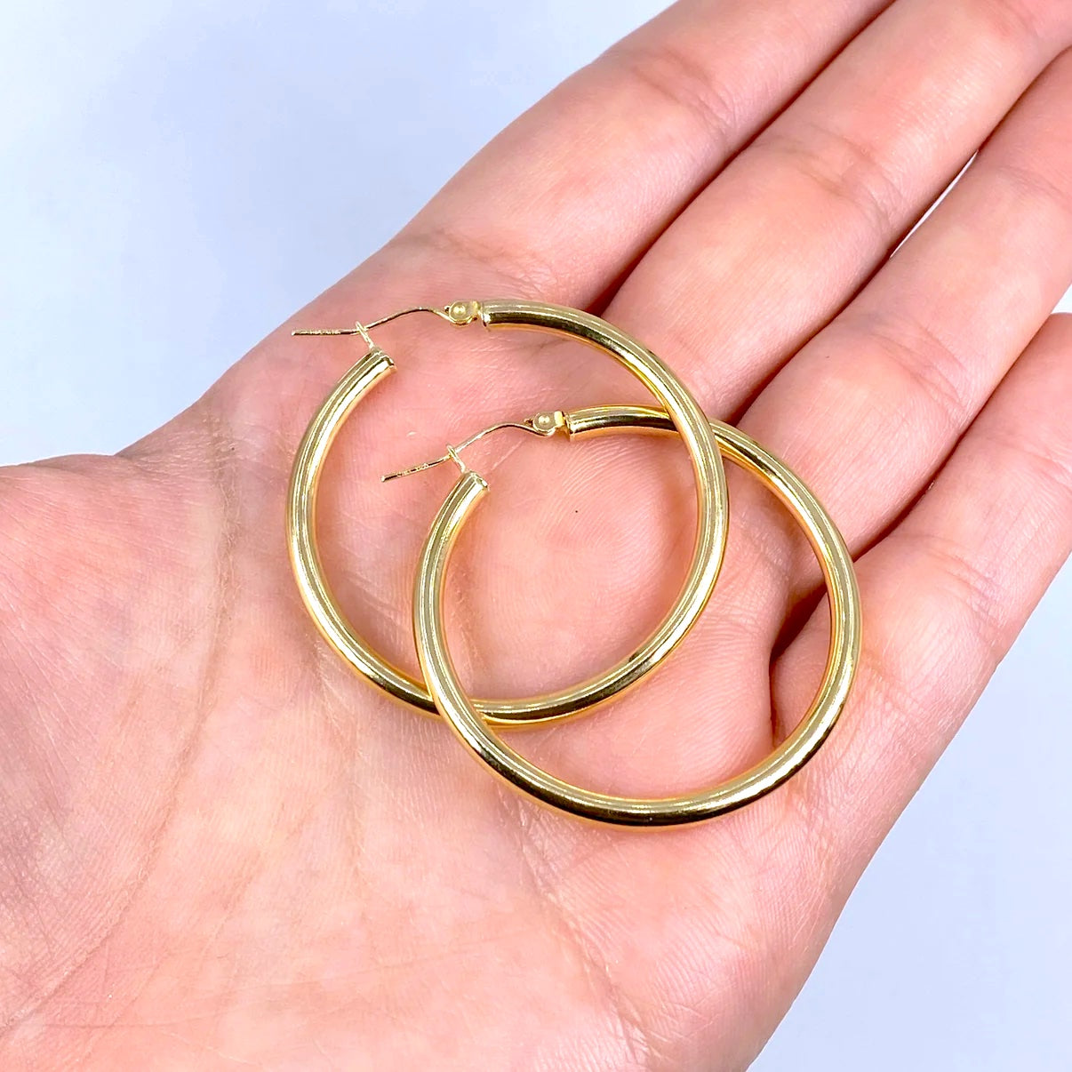 10K Yellow Gold Hoop Earring 3.2mm