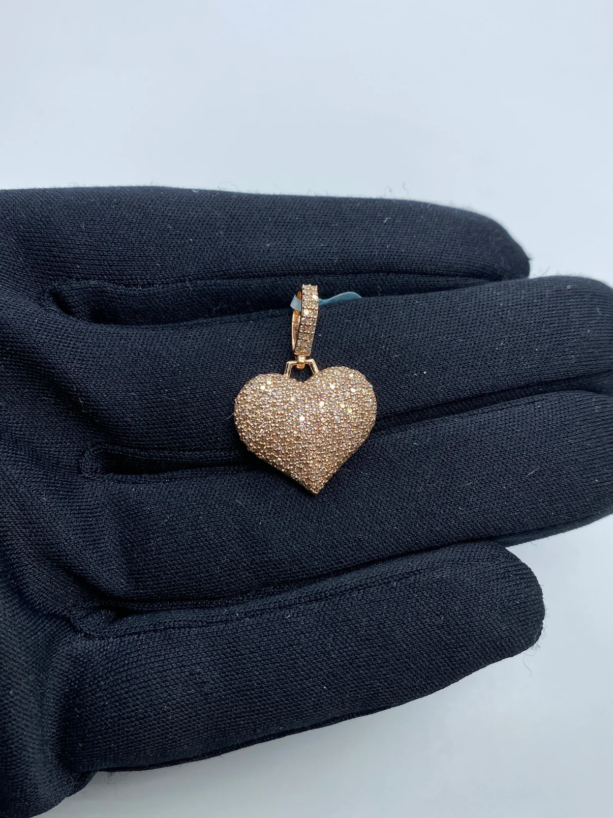 14K Gold Diamond Heart Pendant