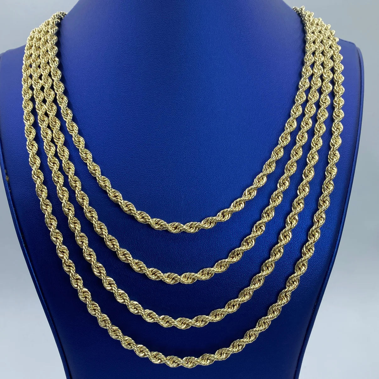 10K Yellow Gold Rope Chain 5.5mm