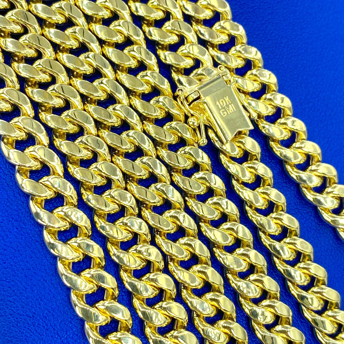 10K Yellow Gold Miami Cuban Link Chain 8mm