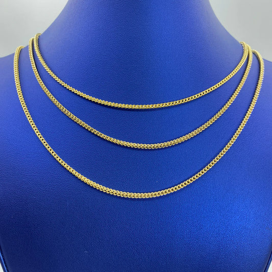 10K Yellow Gold Franco Chain 2mm