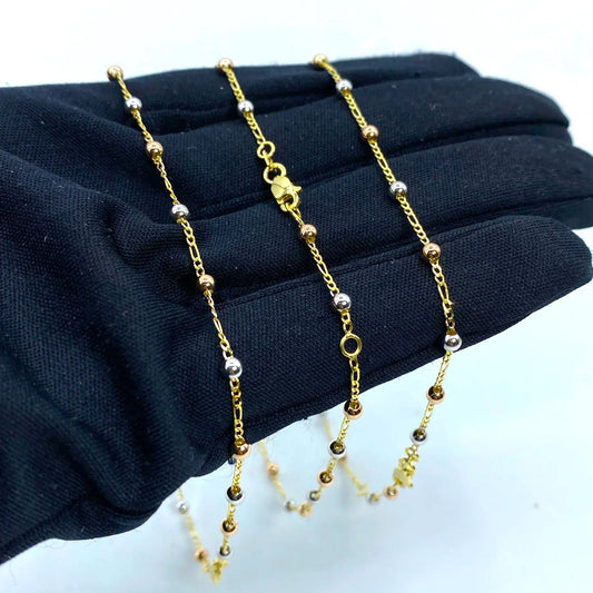 10k Gold Ball Anklets