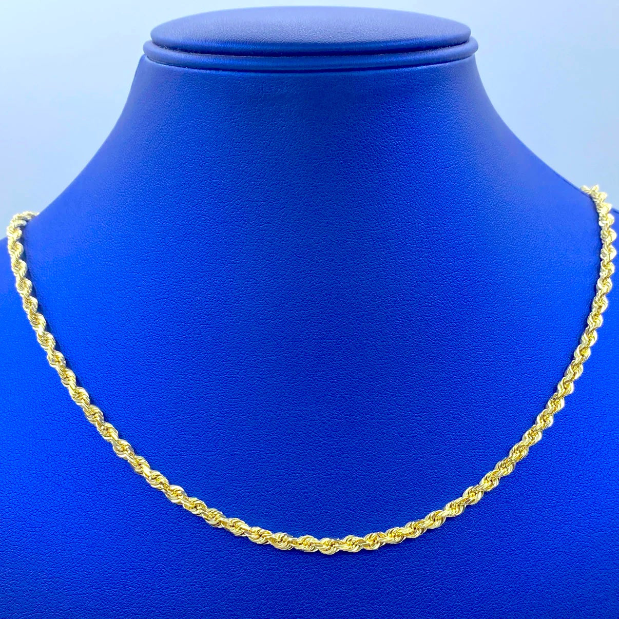 14K Solid Gold Rope Chain 3.8mm