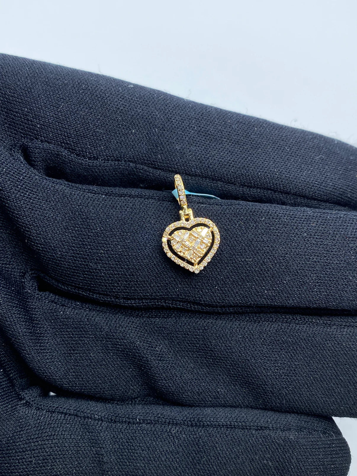 14K Gold Diamond Heart Pendant