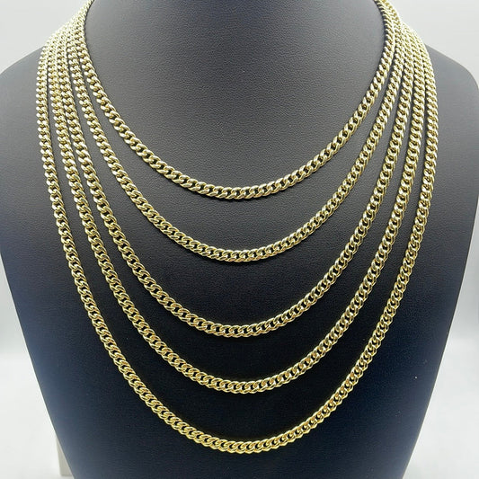 10K Yellow Gold Miami Cuban Link Chain 5mm