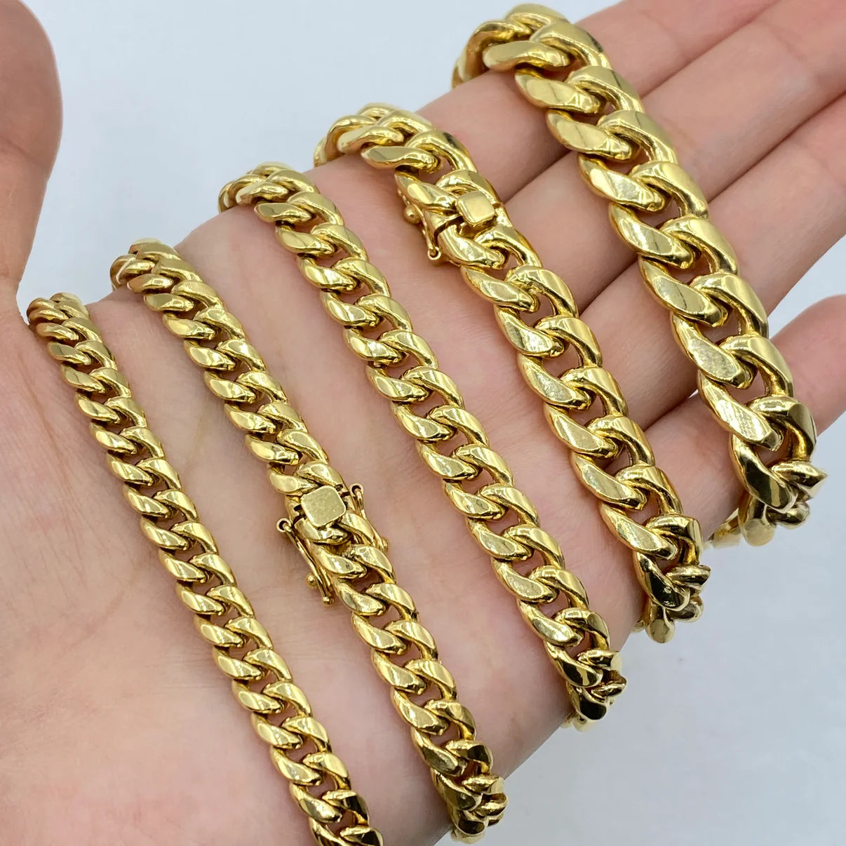 14K Yellow Gold Miami Cuban Bracelet 6.2mm-11.5mm | Length 8inches