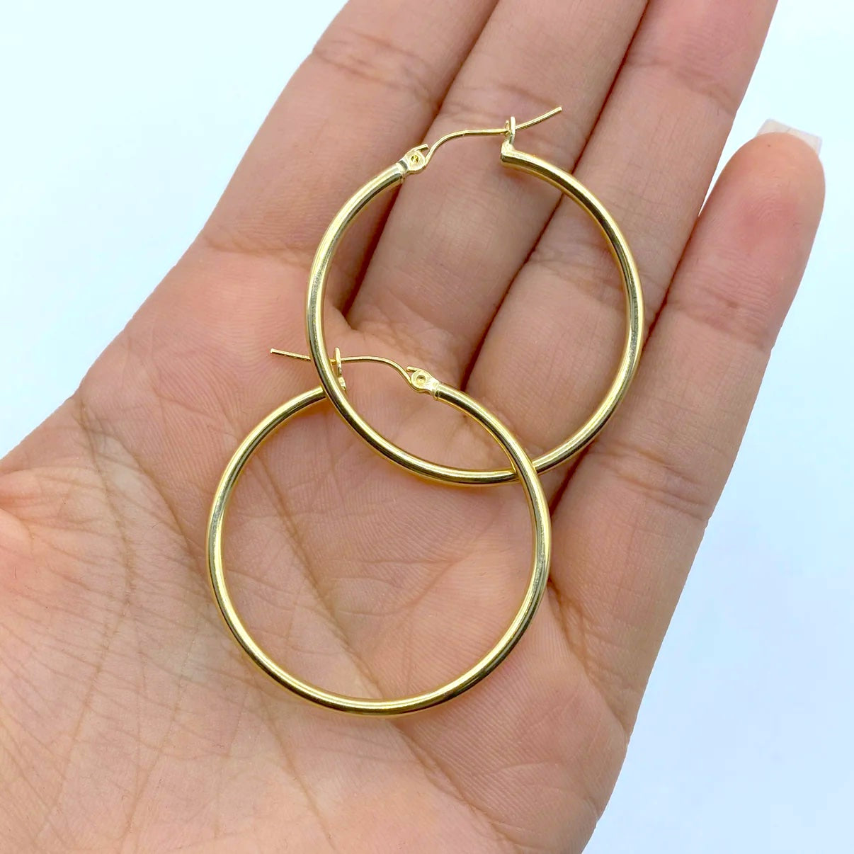 10K Yellow Gold Hoop Earring 2.2mm