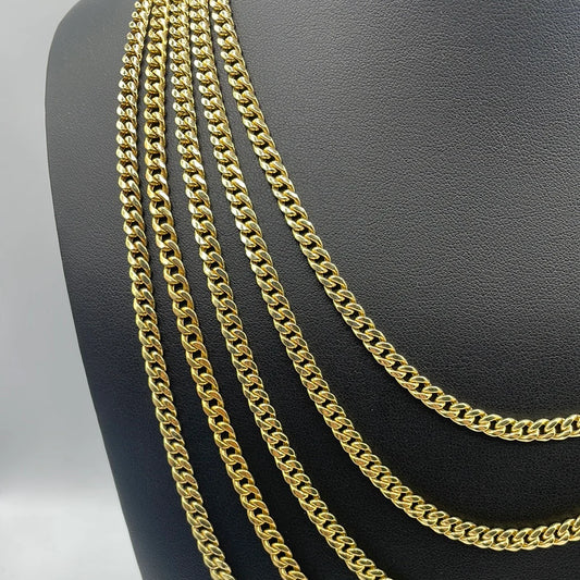 14K Yellow Gold Miami Cuban Link Chain 5mm