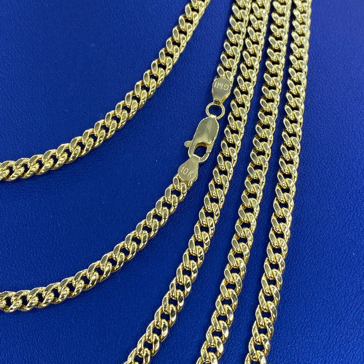 10K Yellow Gold Miami Cuban Link Chain 3mm