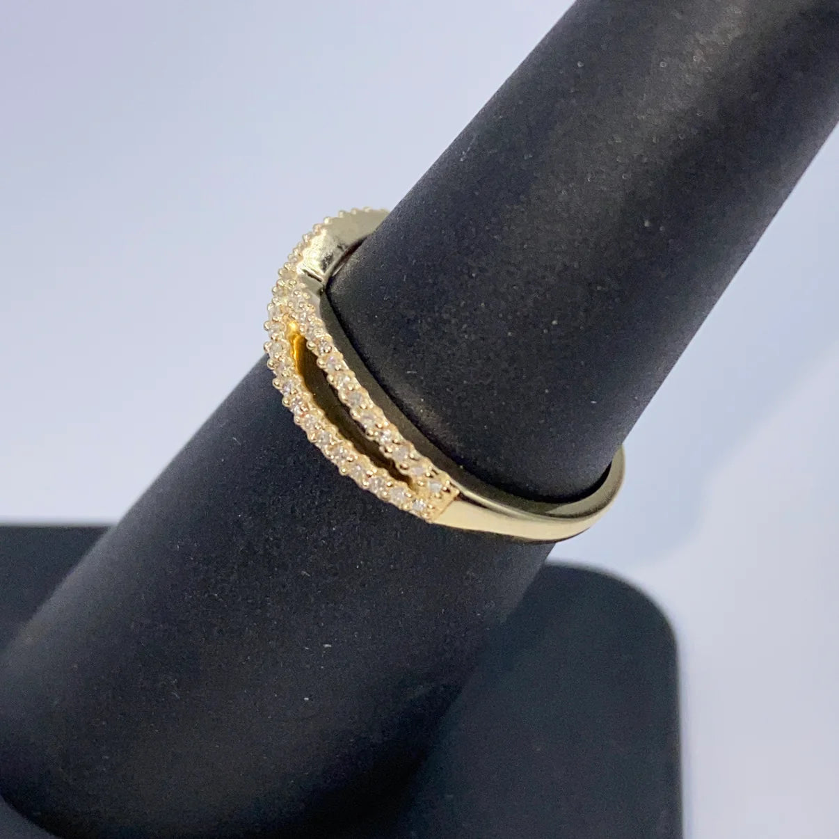 14k Gold Infinity Diamond Ring