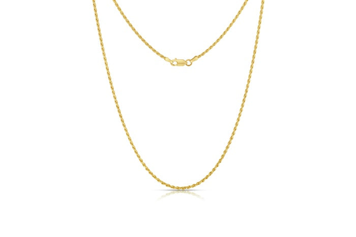 Diamond cut rope chain 1.8mm