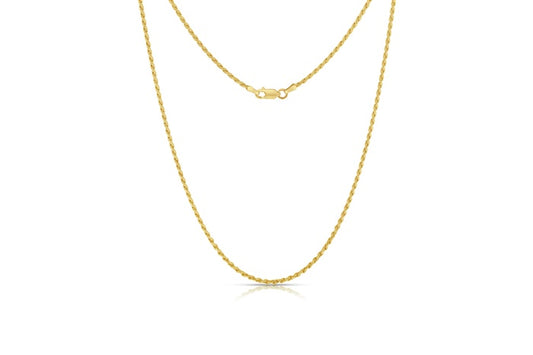 Diamond cut rope chain 1.8mm