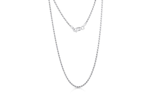 Diamond cut rope chain 1.8mm