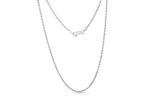 Diamond cut rope chain 2.3mm