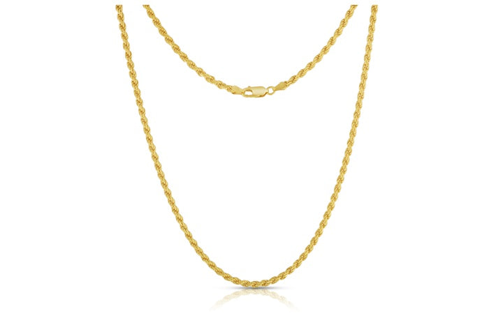 Diamond cut rope chain 2.8mm